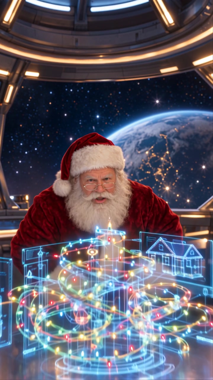 Santa’s festive mode: a Christmas story in space — film thumbnail