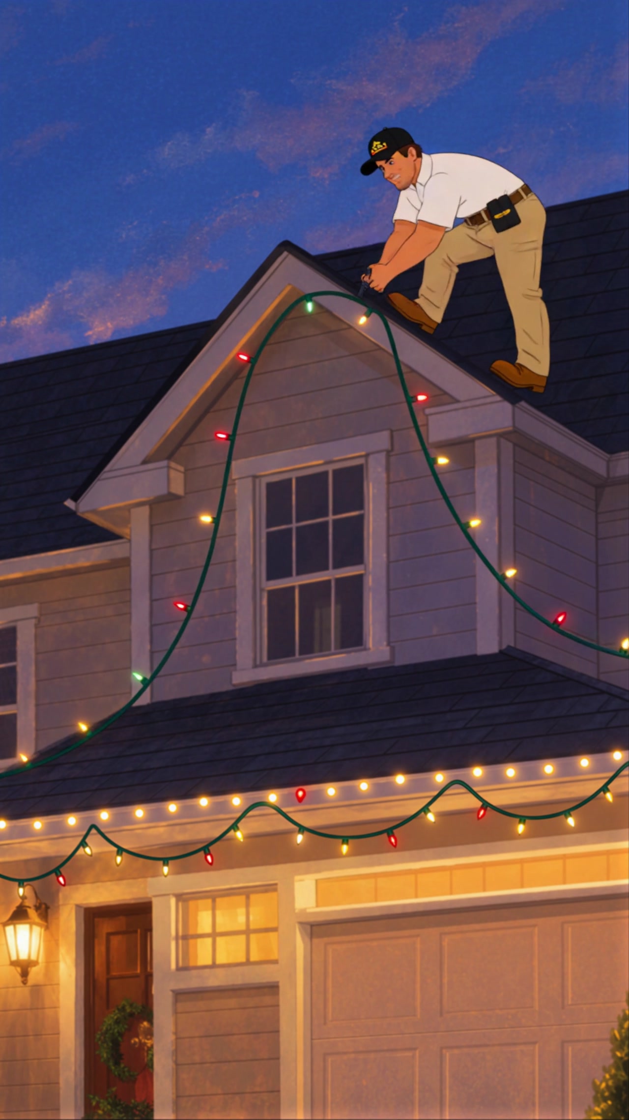A little holiday knot: an animated Santa story — Mr. Christmas Lights promotional video