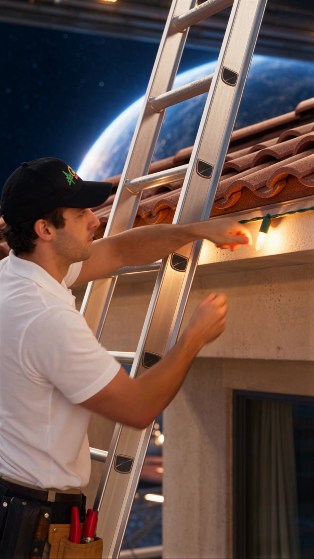 Even space Santa needs help with Christmas lights — Mr. Christmas Lights promotional video